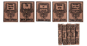 Dollhouse Miniature Presidential Writings, 5pc